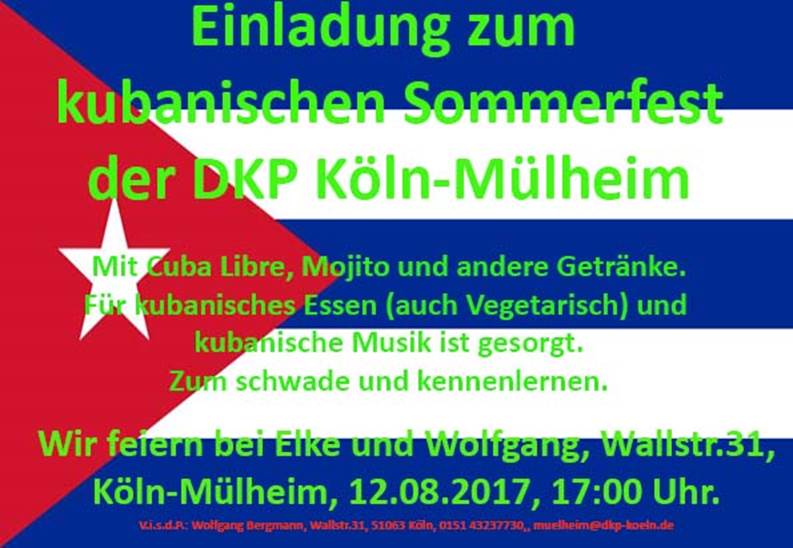 Som­mer­fest der DKP-Gruppe Mülheim