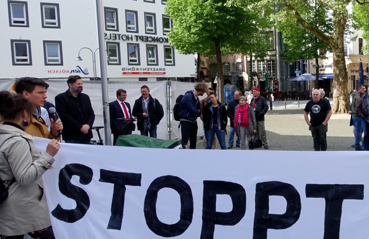 Ste­ger­wald­sied­lung: Mie­ter­pro­test gegen Vertreibung